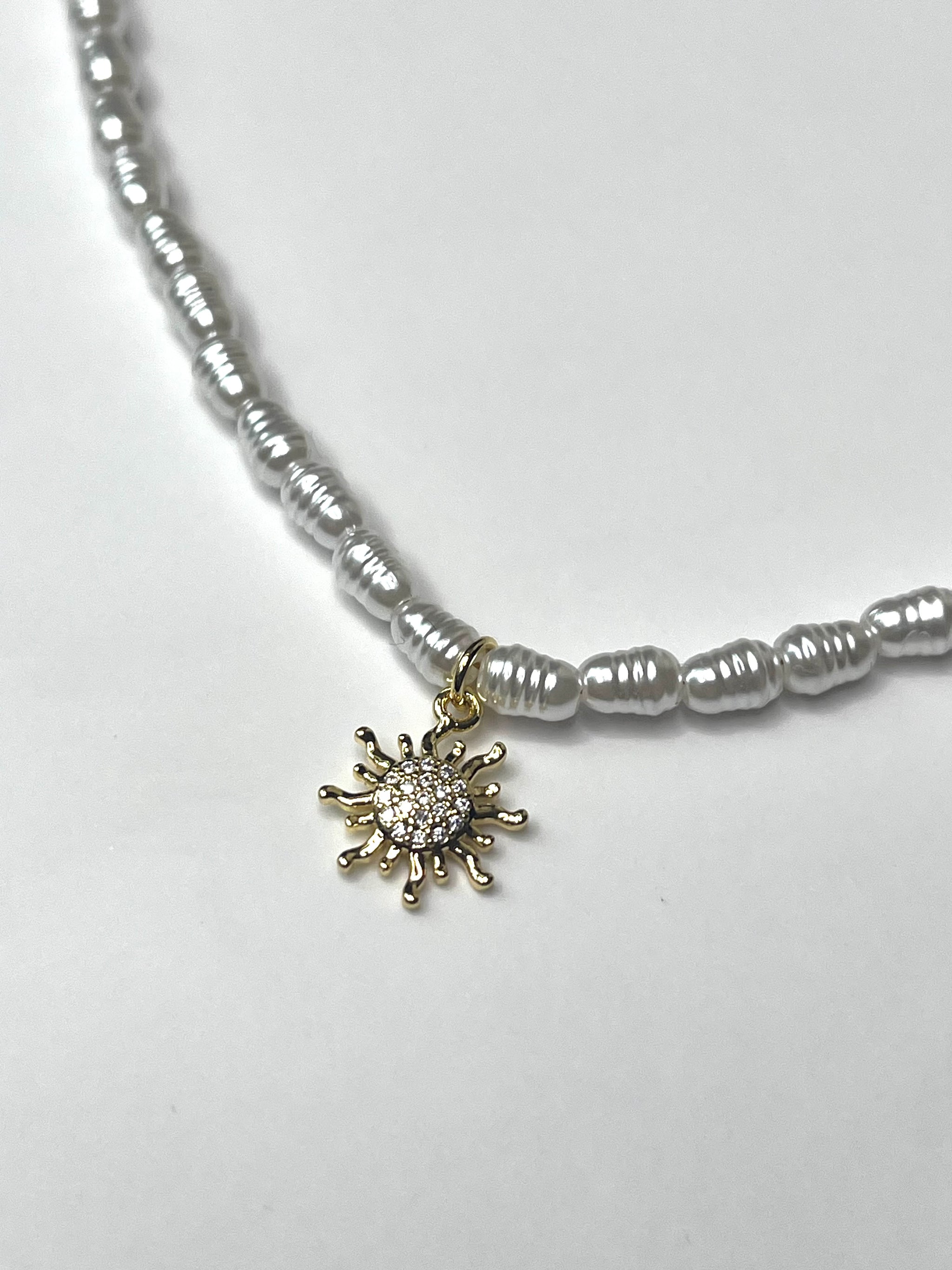 Pearl Sun Necklace – Torza Boutique